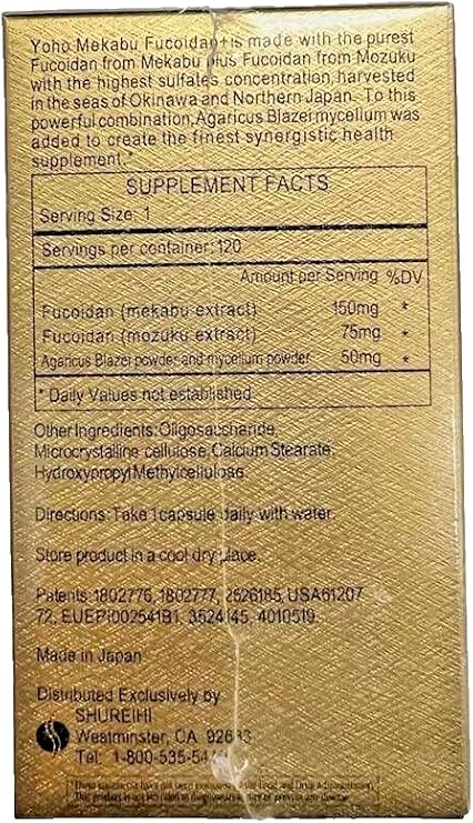 Yoho Mekabu Fucoidan Capsules