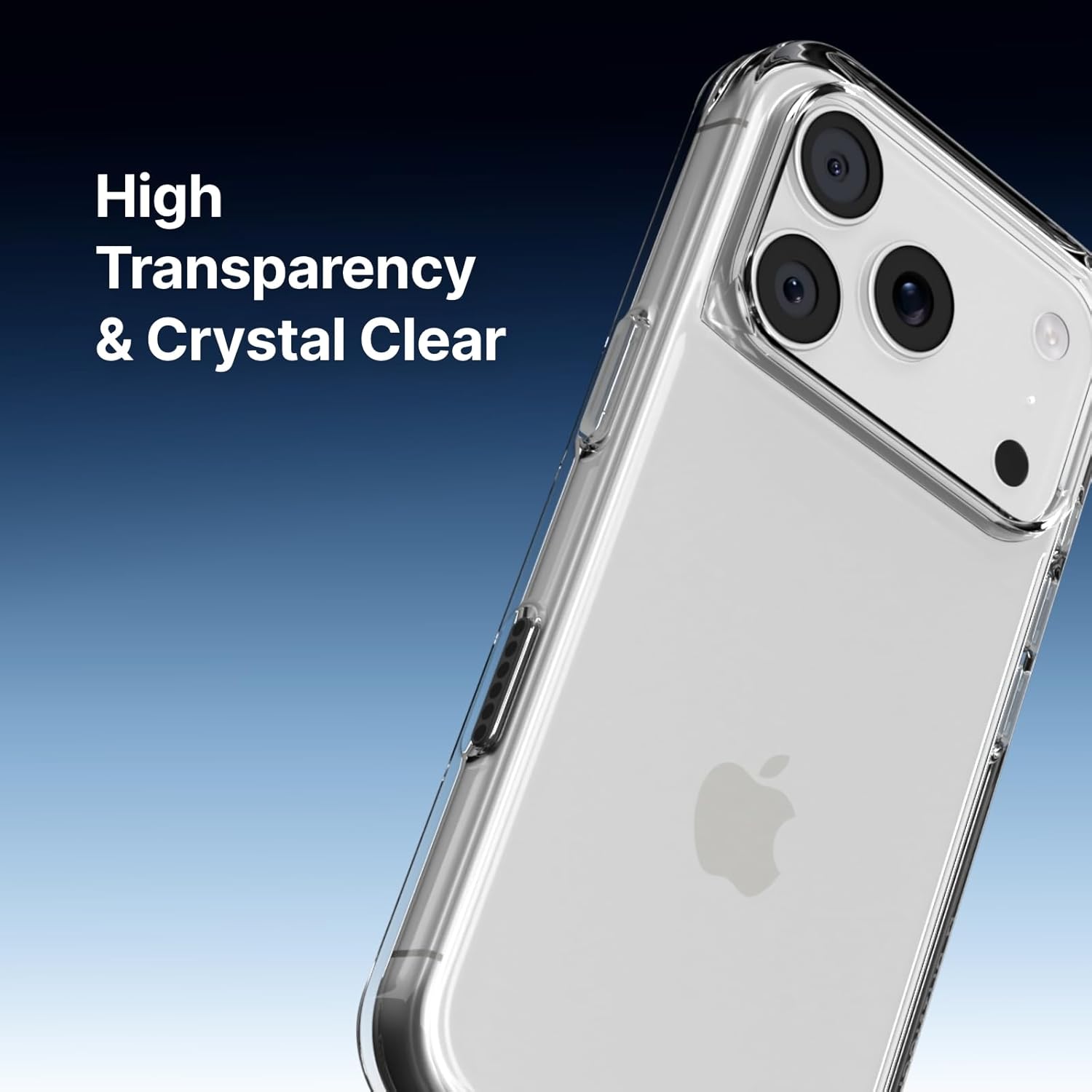 RhinoShield Phone Case Compatible with iPhone Air | Clear Case - Anti-Yellowing, High Transparency, Shockproof with Military Grade Drop Protection - Transparent