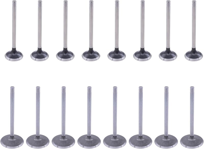 Válvulas de admissão e escape do motor MOTOKU 53021551AB para Chrysler, Dodge, Ram e Jeep – Conjunto com 16 unidades