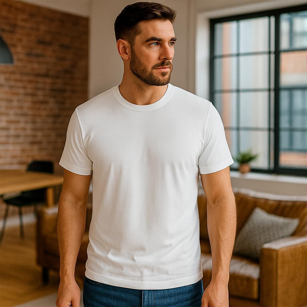 Kit 3 Camisetas Básicas Masculinas Sandrini Preto ou Sortido Algodão Premium Conforto Casual Dia a Dia