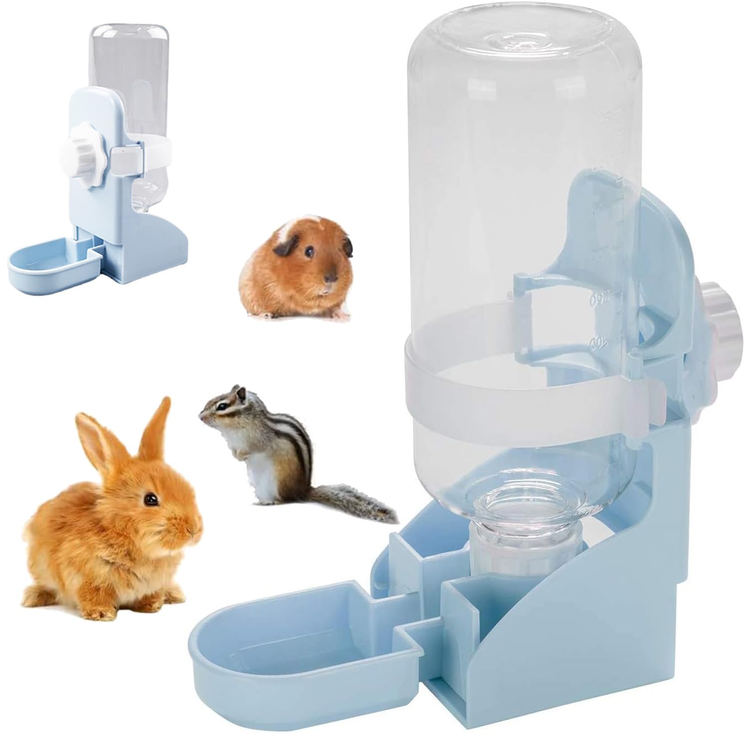 Esshogo 1 x Pet Automatic Water Dispenser, Water Dispenser, 500 ml, Hanging Pet Water Dispenser, Pet Drinking Bottle