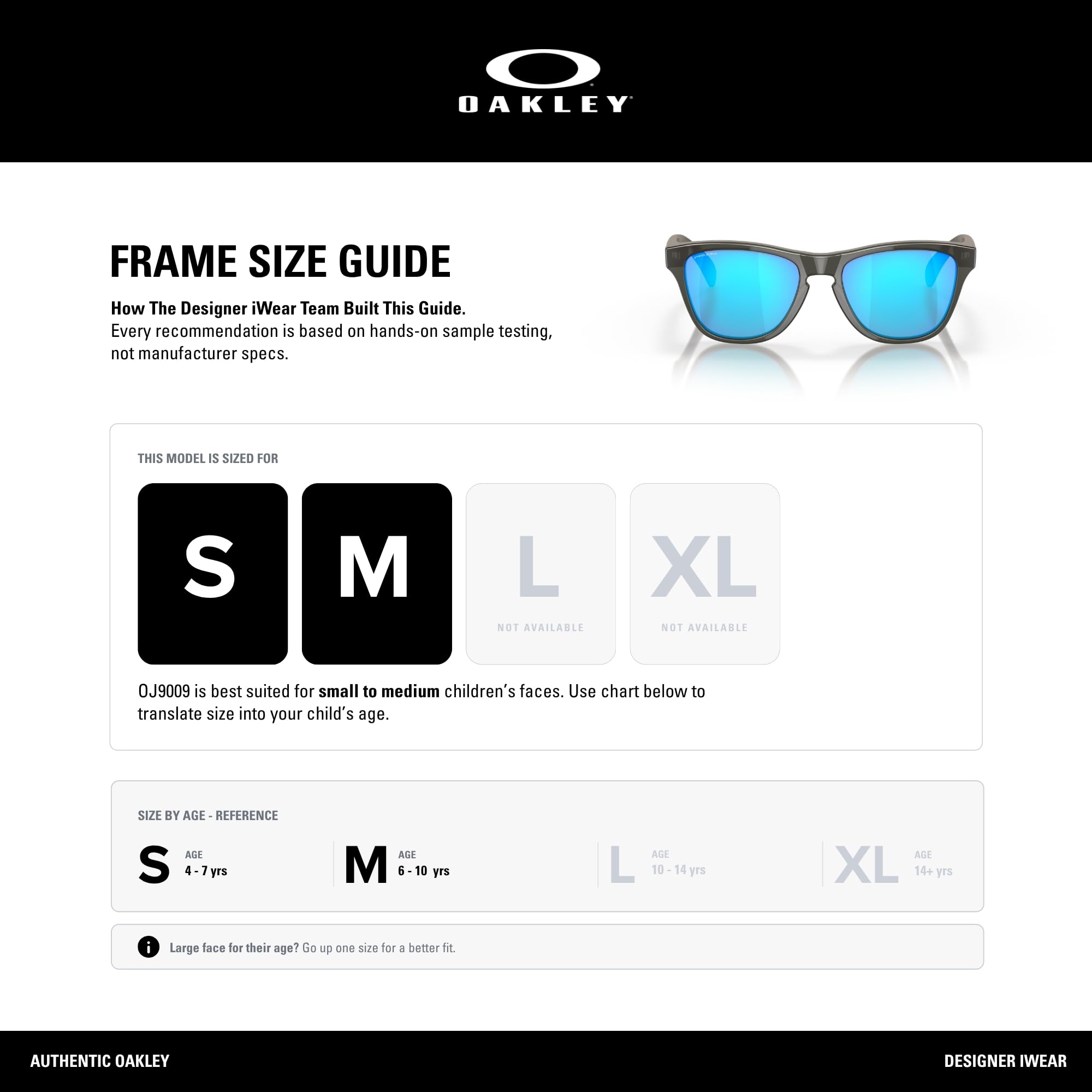 Oakley Junior Frogskins XXS OJ9009 kwadratowe okulary przeciwsłoneczne dla chłopców i dziewczynek, Szary dymny/Prizm Sapphire, Small