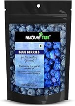 Nurture Tree Premium Dried Blueberries, Rich in Vitamins and Minerals Fresh Dried Berries, Rich in Antioxidants, Healthy and Tasty Snacks for Adults and Kids (100gm)