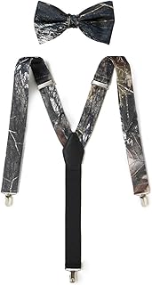 Suspender & Bow Tie Set (Adult, Camouflage)