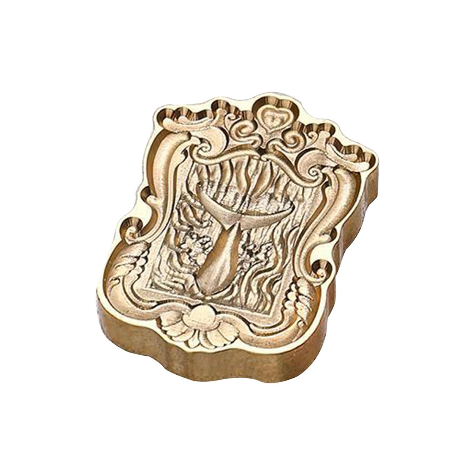 CRFFZ 3D Embossed Wax Seal Stamp Sealing Stamp for and Envelope Scrapbooking and Journaling Brass Head Sealing Wax