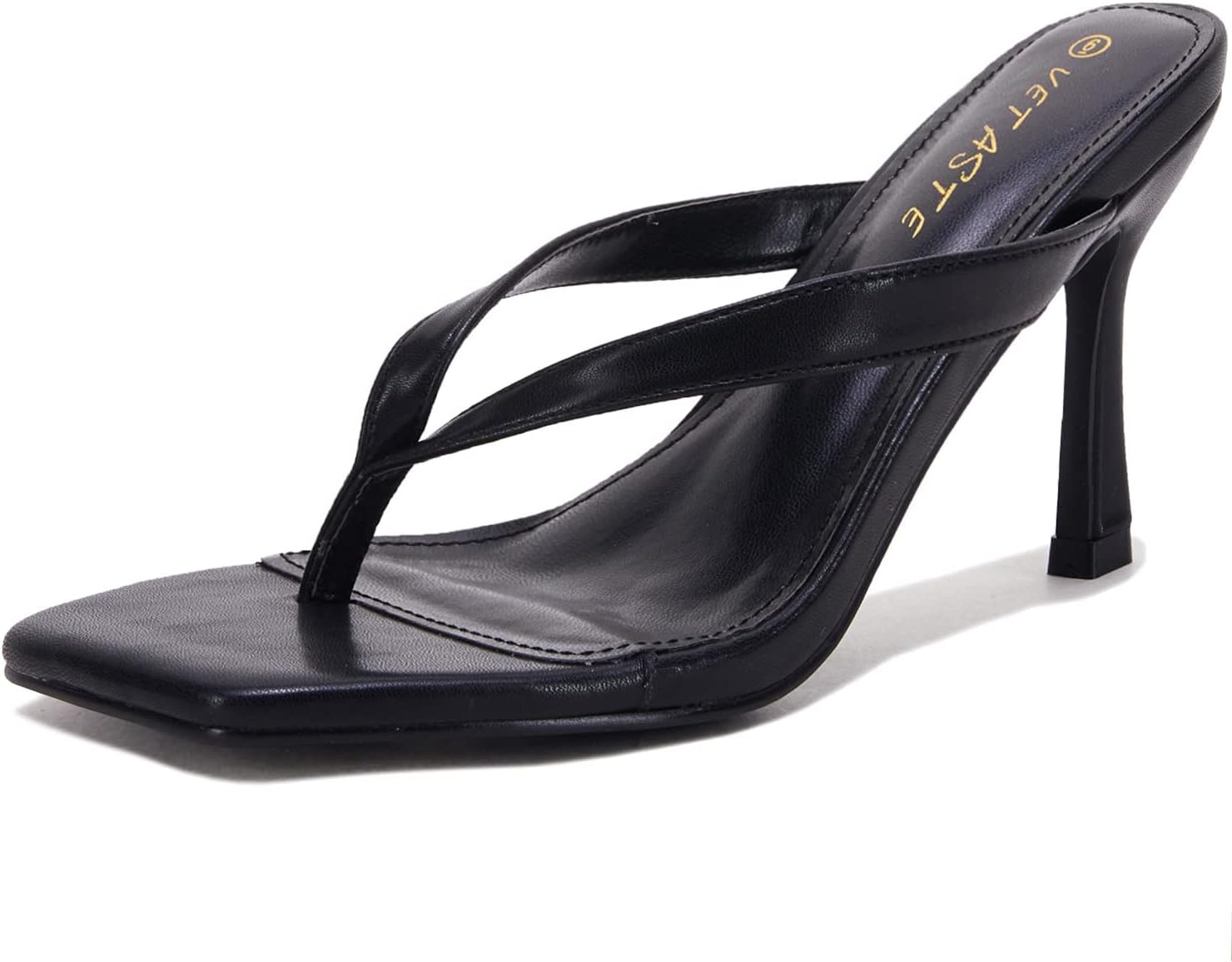 square toe thong heel
