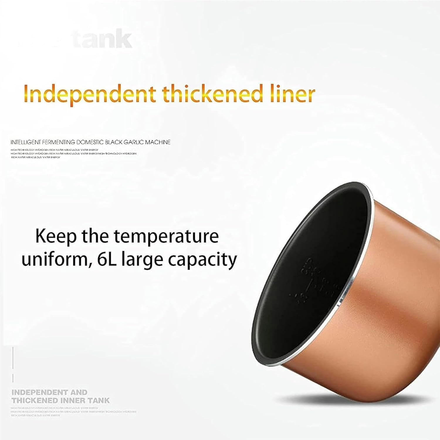 Black Garlic Fermentation Machine Large Capacity Commercial Yogurt Machine for Rice Wine Fully Automatic Home Multifunctional Machine for Garlic Black, 5L