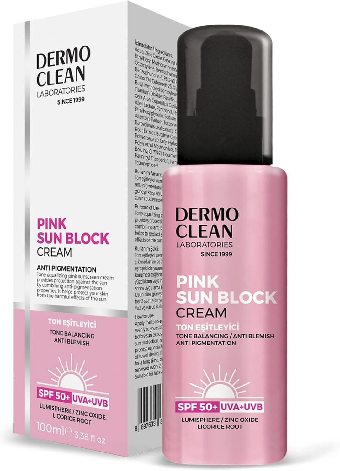 Dermo Clean Tone Synchronizer Pink Sunscreen 100 Milliliters