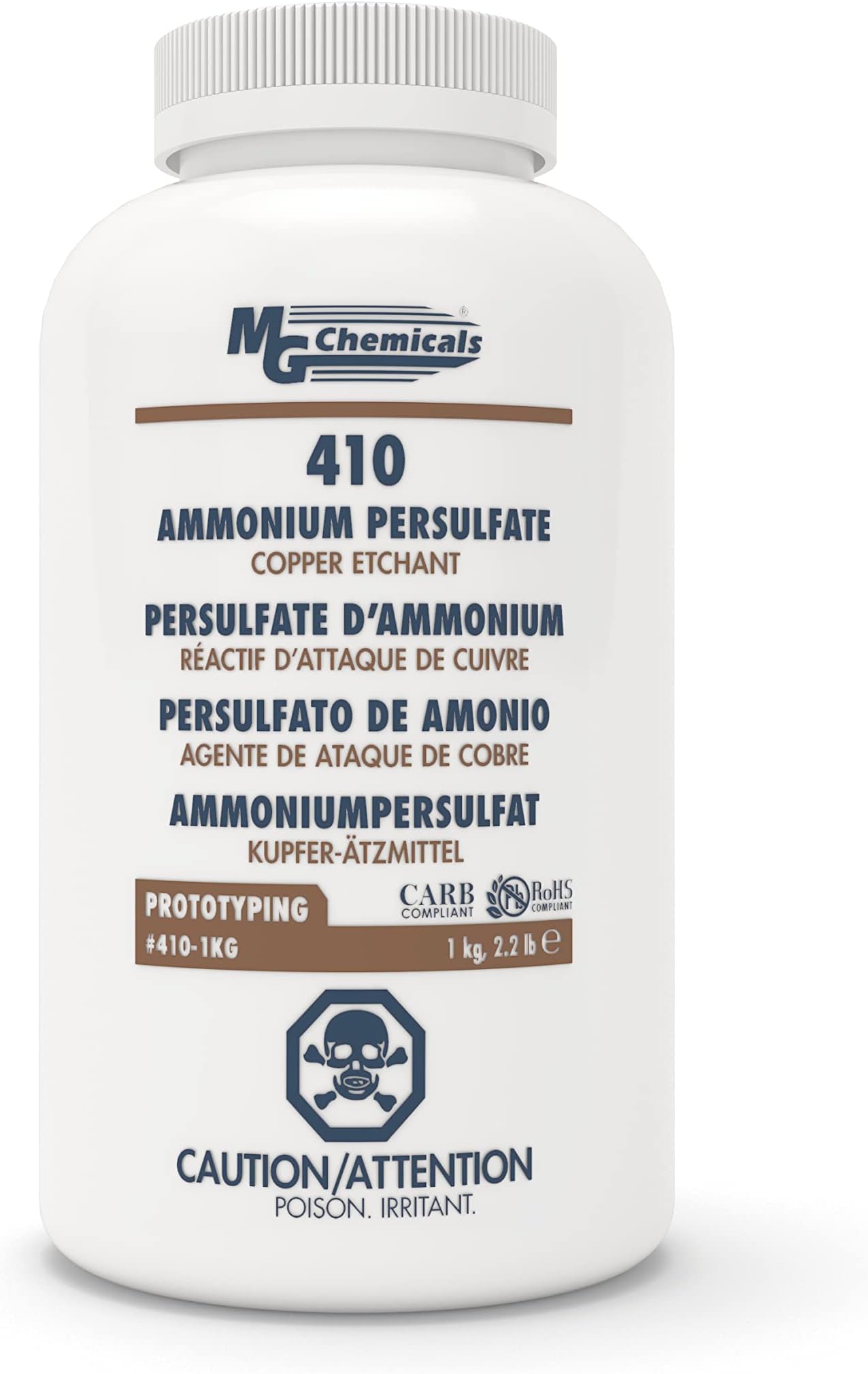 MG Chemicals Ammonium Persulphate Copper Etchant, 1 Kg Solid Crystals Bottle