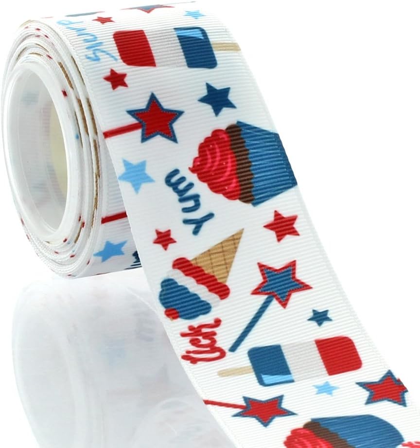 1.5" 4th of July Treats Grosgrain Ribbon 100yd