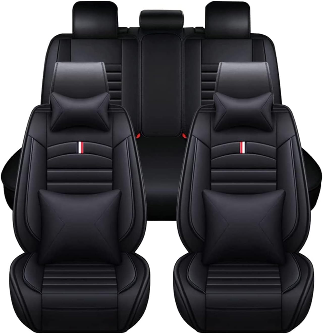 Housses de siège Peugeot 207 308 en simili-cuir noir idéales pour la famille