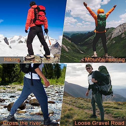 MAGGIFT Title Leg Gaiters,Gaiters for Hiking Waterproof and Adjustable Snow Boot Gaiters for Walking, Hunting, Mountain Climbing, and Snowshoeing (Black)