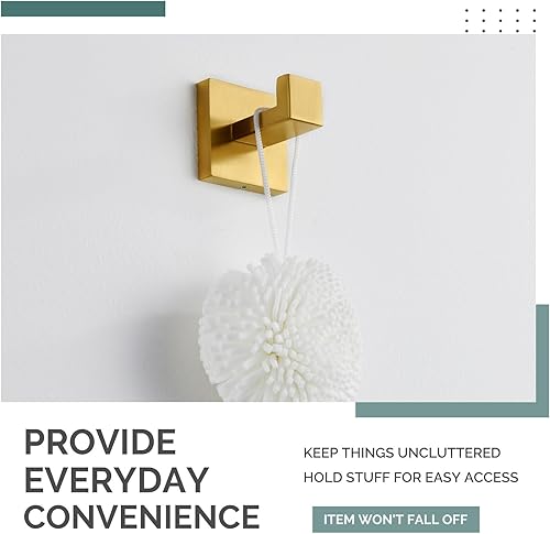 Miniatura 7 de Angle Simple Gancho para toallas de baño, soporte para toallas de ducha de acero inoxidable SUS304, gancho para bata de baño, colgador de toallas de