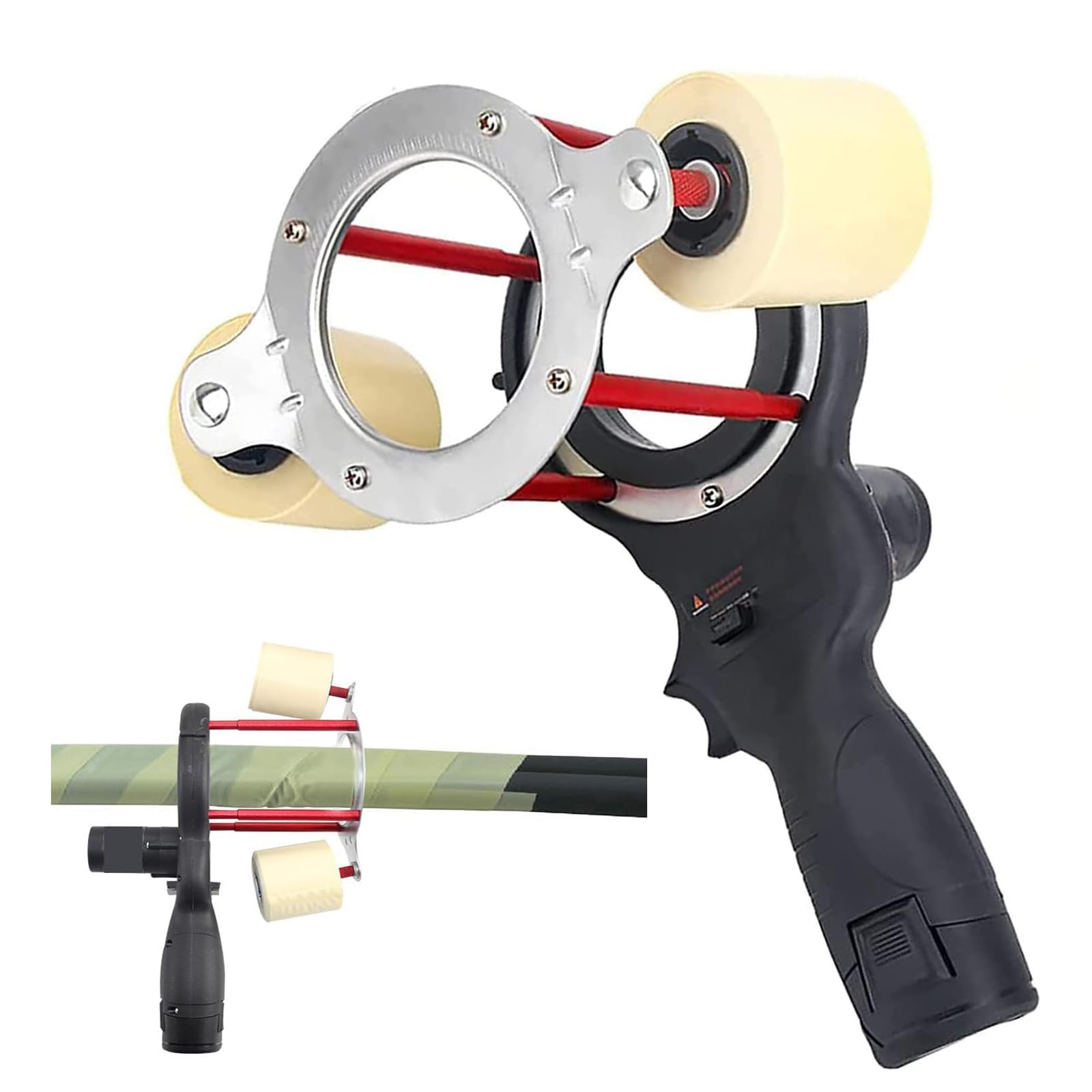 Aserzenith 1 Air Conditioning Tape Wrapping Machine,Air Conditioning Duct Wrapping Machine,Rotation Speed: 70~380 R/Min/Polishing Rod Outer Diameter ≤ 70Mm