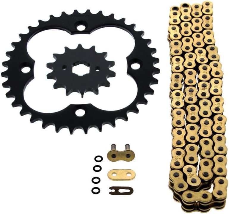 Fits Honda TRX250R 250R 52096 Gold O Ring Chain & Sprocket
