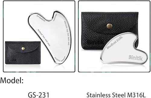 Miniatura 8 de Upgrade Medical - Herramienta médica de acero inoxidable Gua Sha 316L, raspador de masaje para tensión muscular, sistema LYMP, herramientas faciales