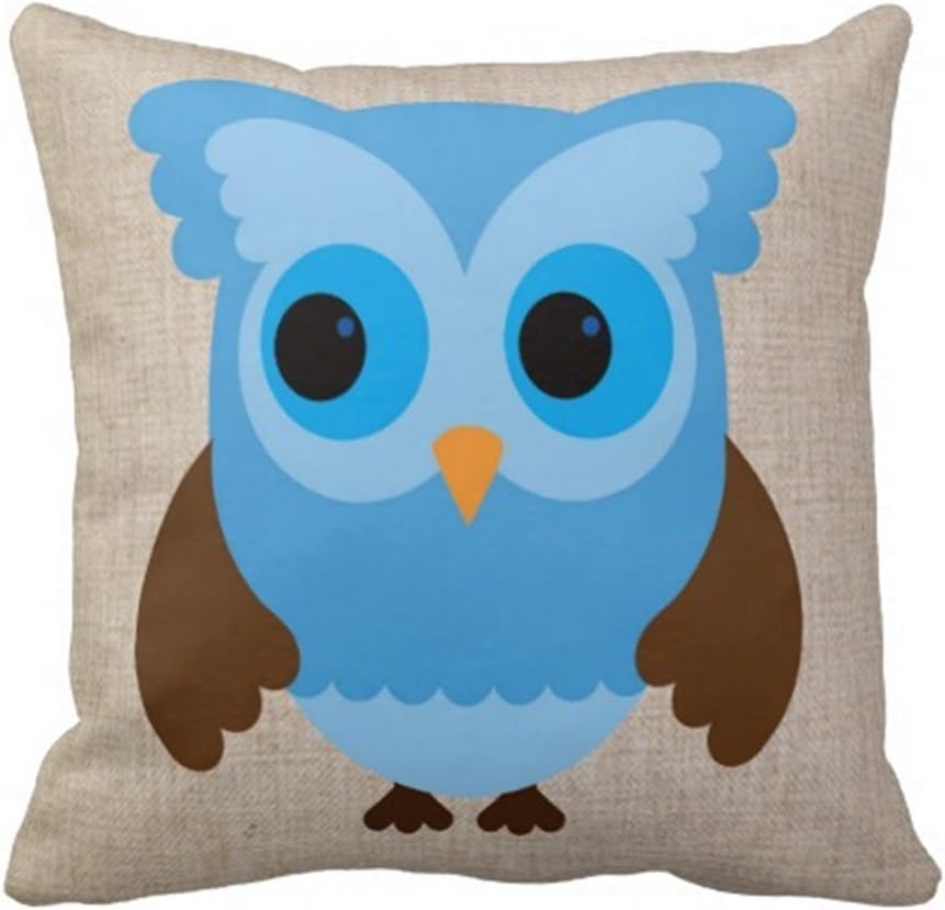 Patio Cushion Cover Deep Seating Both Sides Same Pattern Square Cotton Linen 16x16 Inch