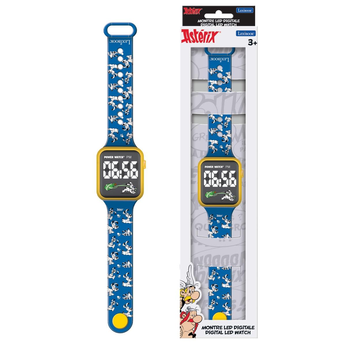 LEXIBOOK, Asterix and Obelix, Dogmatix Digital Watch, 12 or 24-Hour Display, Blue, DMW060AXLXB