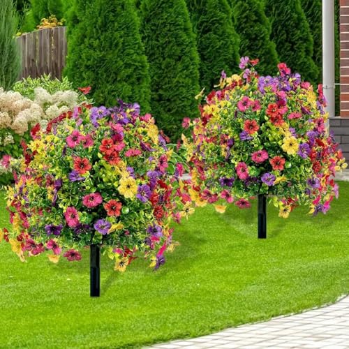 Marguerites artificielles avec insert de sol pour décoration extérieure - 5