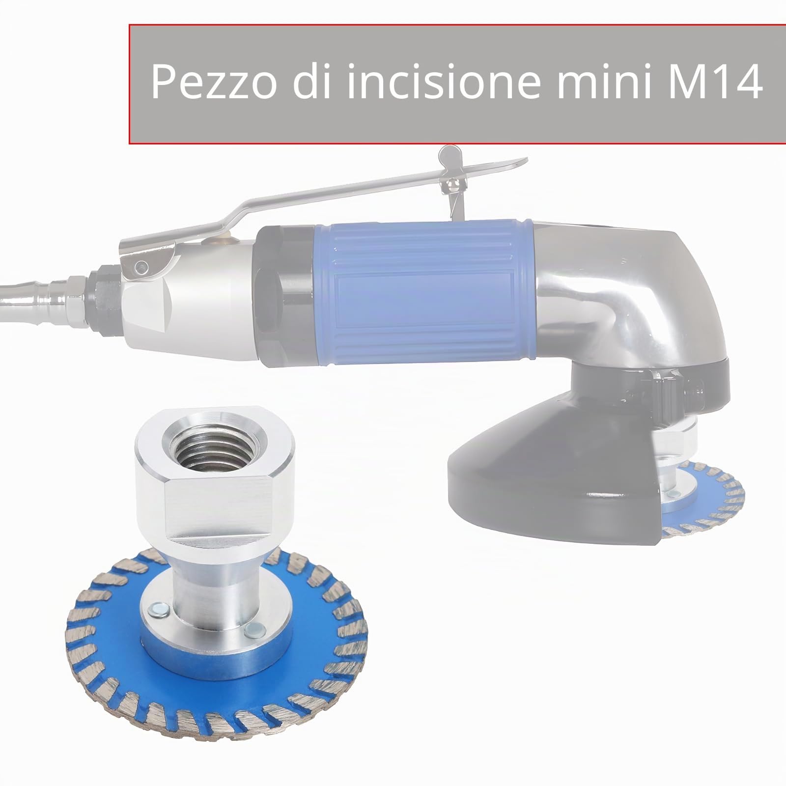 EMSea Disco da taglio diamantato con flangia M14, diametro 50 mm, per incisione, taglio, intaglio, calcestruzzo, granito, pietra arenaria, ceramica, pietra naturale, piastrelle