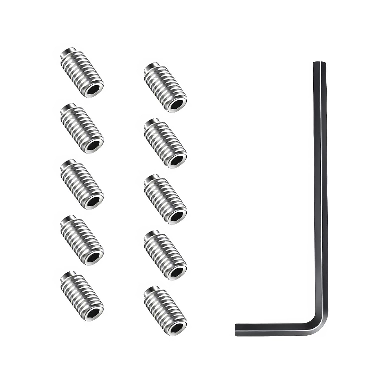 Moen 155023 Replacement Screw Kit: 10-Piece Stainless Steel Set with Hex Wrench