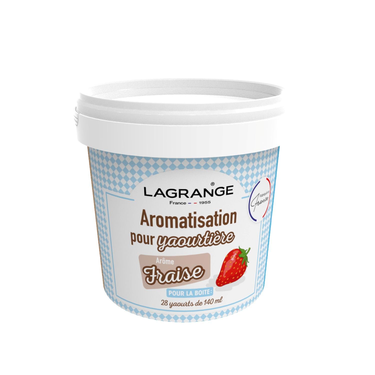 Lagrange Aromatisation Fraise pour Yaourts 425 g - lot de 4