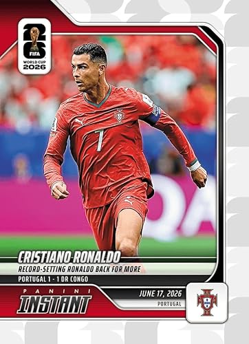 2026 Panini Instant FIFA World Cup Cristiano Ronaldo #49 Record Setting Ronaldo Back for More Portugal Soccer Card