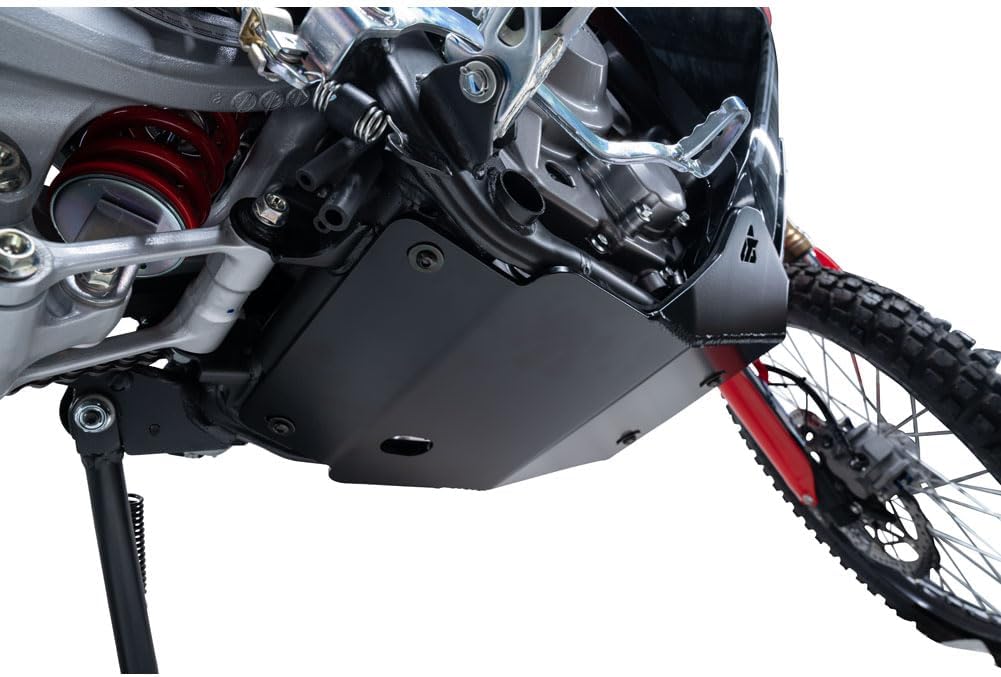 Tusk Aluminum Heavy-Duty Skid Plate for Engine Protection Bash Plate Glide Plate Compatible with CRF 300L Rally/Rally ABS 2021-2025