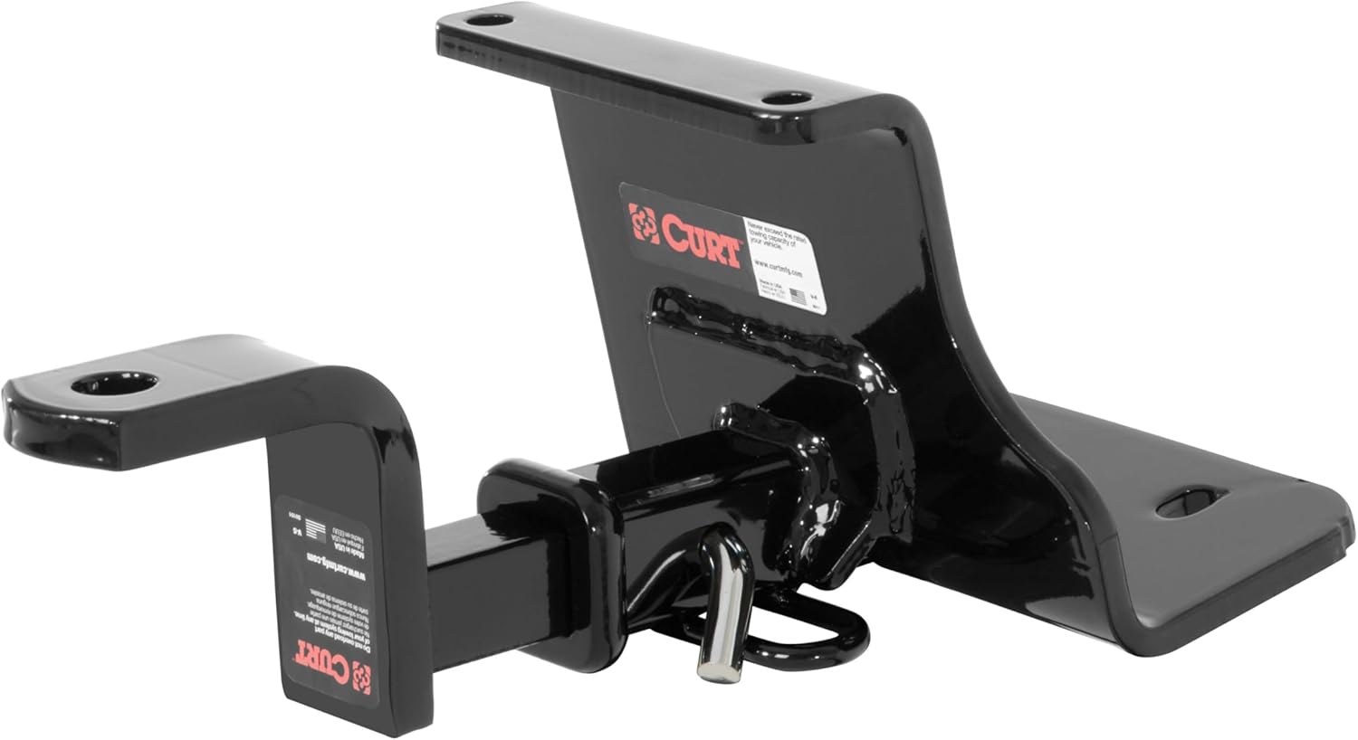 CURT Manufacturing 113063 Class 1 Trailer Hitch with Old-Style Ball Mount, Pin and Clip