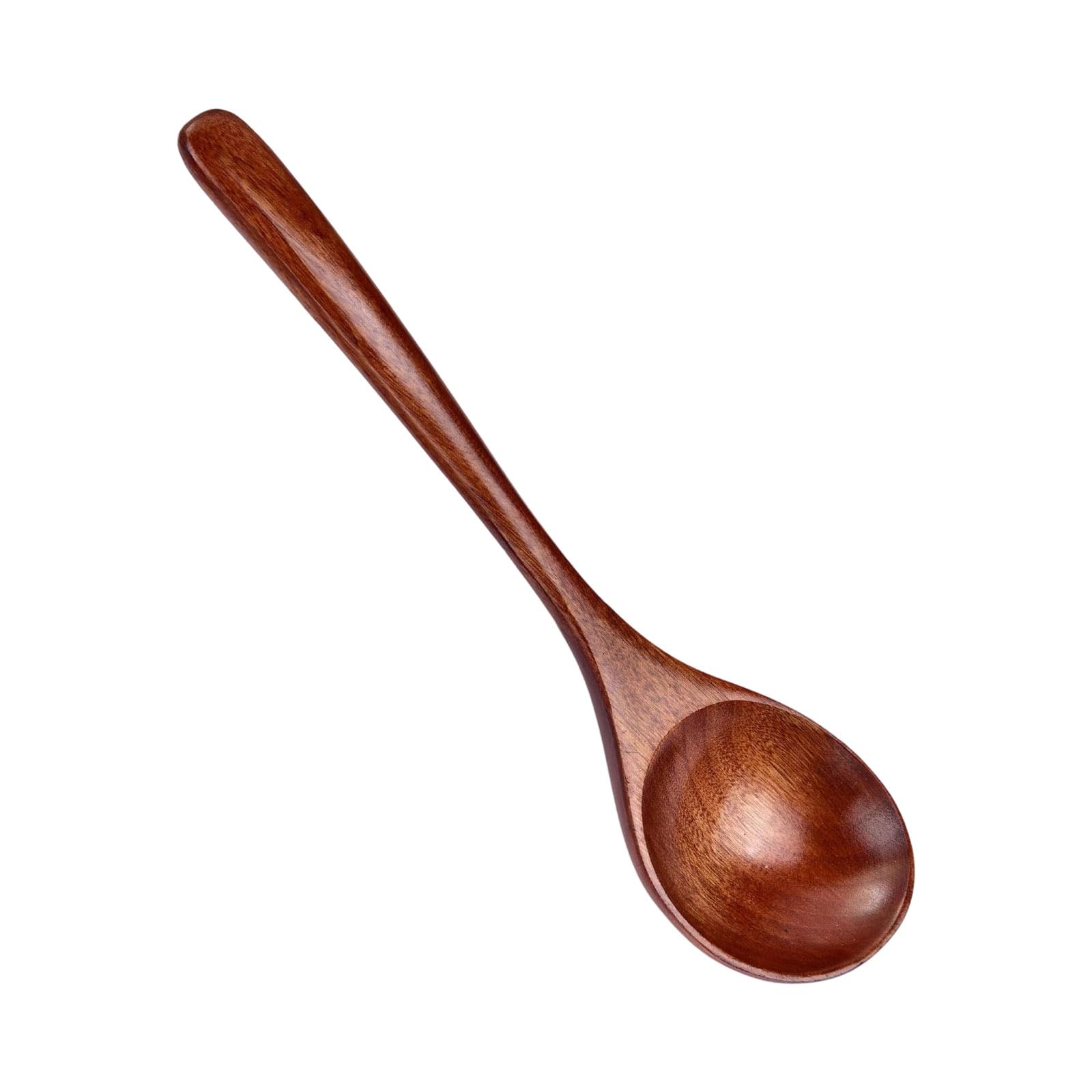 Xjdzineq Wooden Soup Spoon Long Handle Kitchenwares Japanese Styles Utensil for Serving Outdoor Dining Tool Japanese Wooden Ladle with Long Handle