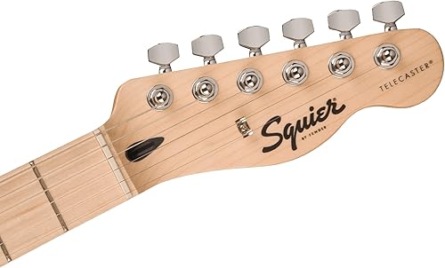 Miniatura 6 de Fender Squier Sonic Telecaster - Paquete negro con amplificador Frontman 10G, afinador, correa, cable, púas y DVD de guitarra Austin Bazaar