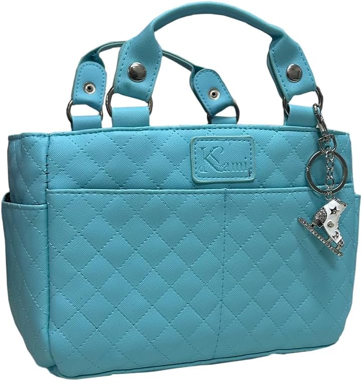 Kami-So Ice Skating Rink Tote - Great for Skate Guards Water Bottle and Other Skating Accessories with Key Chain