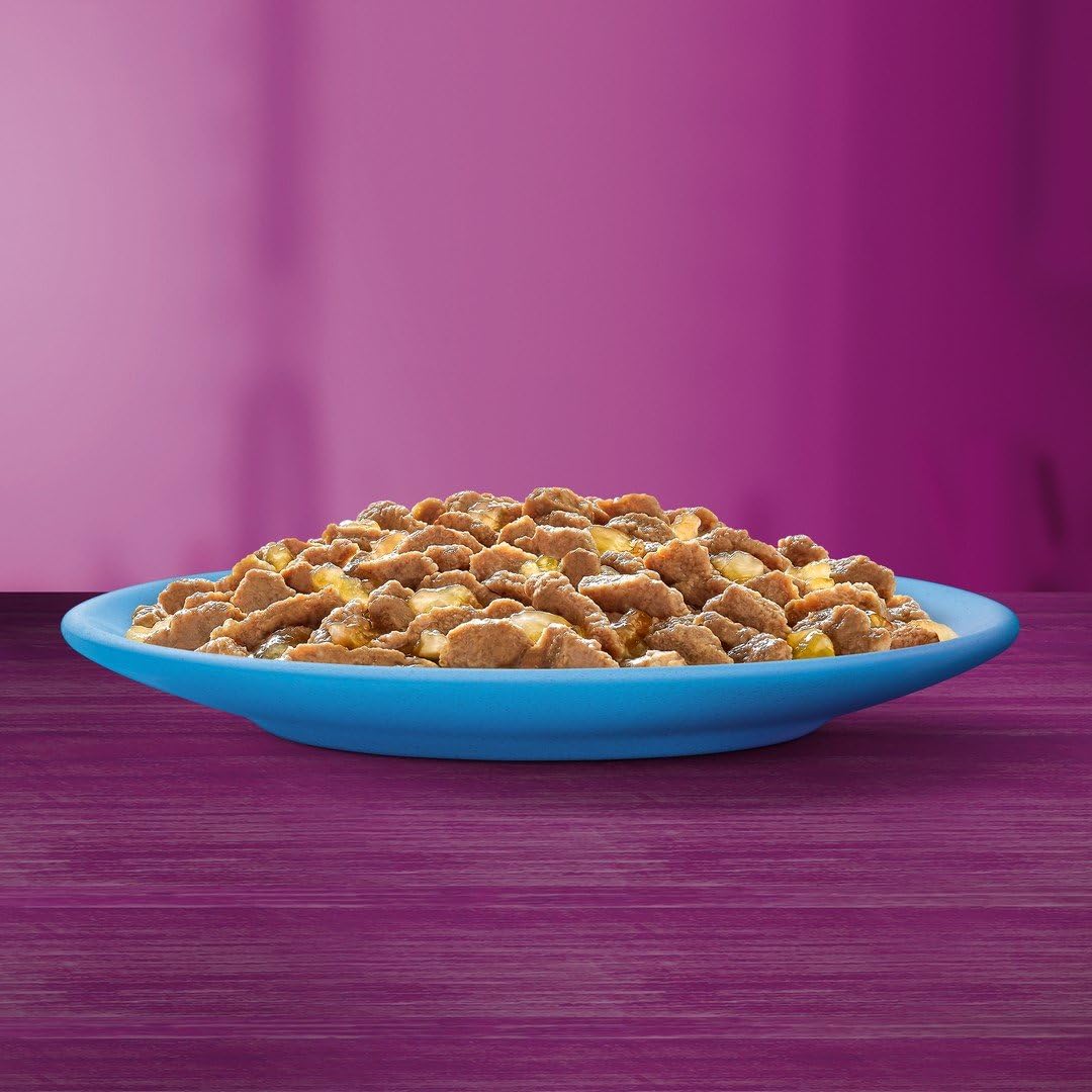 WHISKAS - Comida para Gatos (48 bolsitas frescuras, 4 Paquetes de 12 x 85 g) - Pescado Favorito (4 variedades) - Paté para Gatos Adultos en gelatina