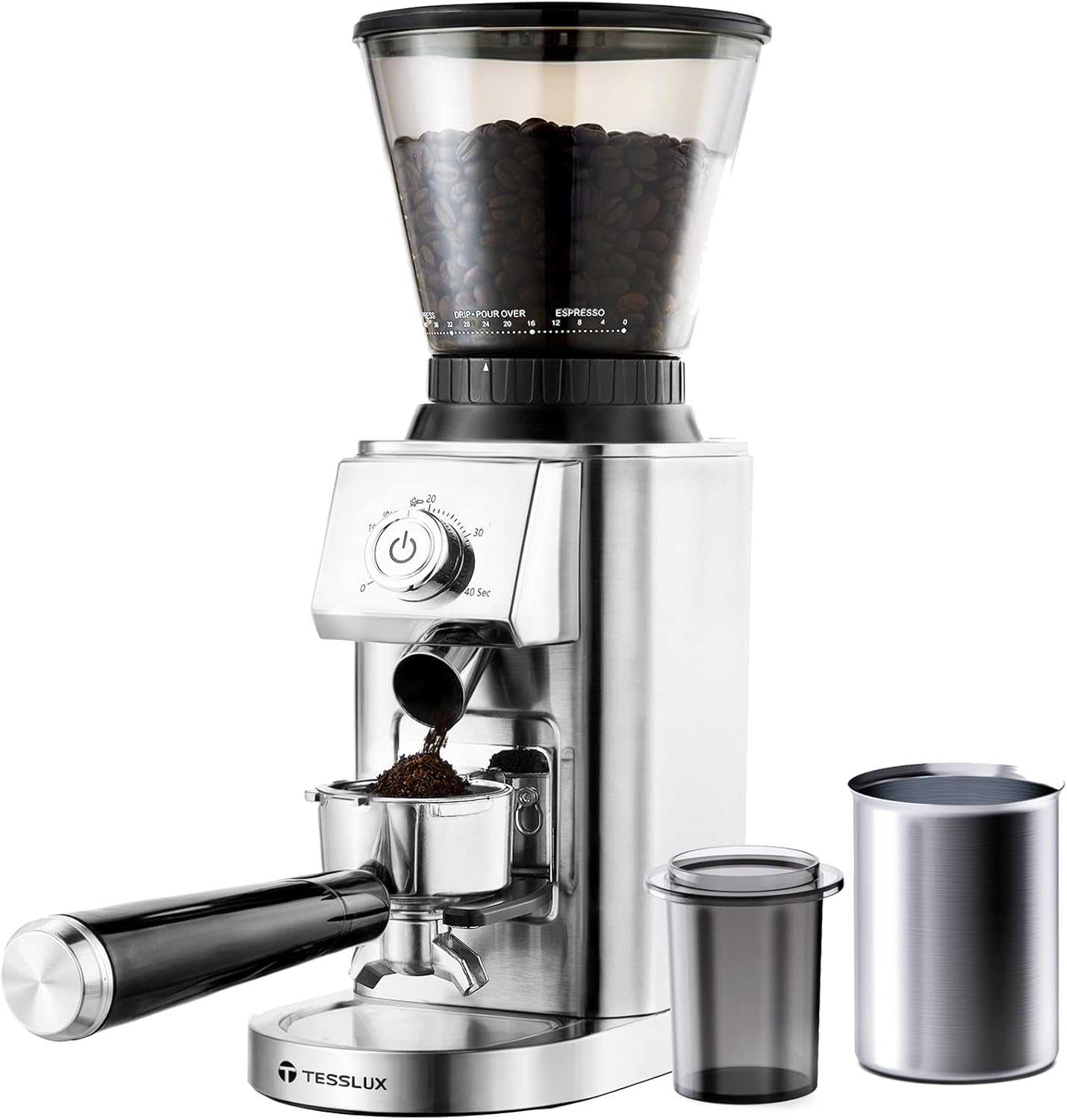 Tesslux Conical Burr Coffee Grinder Electric