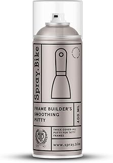 Spray.Bike Frame Builder's Smoothing Filler Spray Paint | Metal Repair Putty for Bike Painting & Repair | Easy Use, Durable, Requires Only 1 Coat | Bike Repair Tools | Gray Spray Putty, 400ml