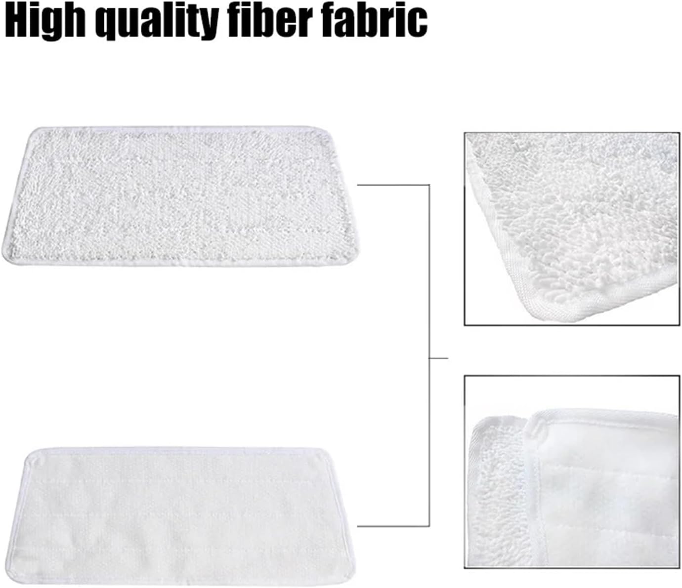 Compatible For Vileda Steam XXL/PlusXXL Washable Replacement Reusable Deep Cleaning Pads Microfibre Cloths Cleaner Accessories Parts(8PCS)