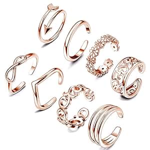 3 Stück Gold Zehenringe Für Damen - Verstellbare Blumen Zehenringe Für Strand & Sommer