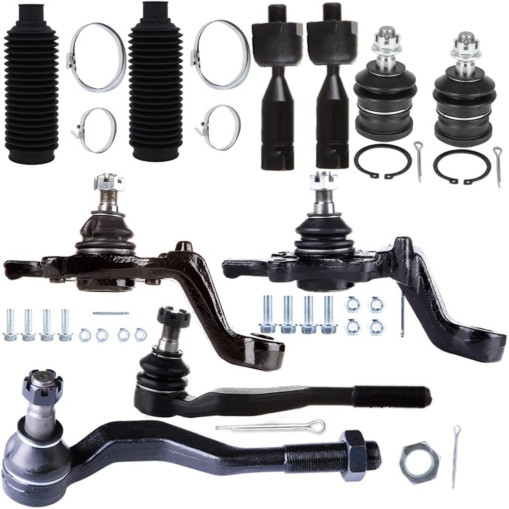 Front Inner Outer Tie Rod End w/Boot Ball Joint Suspension Kit fit for Toyota for Tacoma 1995 1996 1997 1998 1999 2000 2001 2002 2003 2004-10pc Set