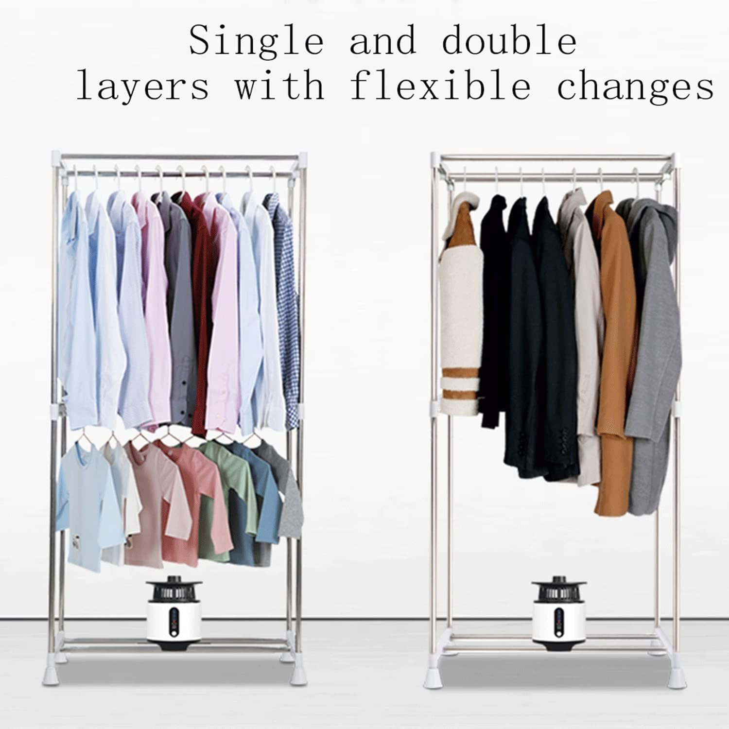 Electric Clothes Dryer 1300W Portable Drying Rack Energy Saving Indoor Wet Laundry Warm air Heating Drying Rack (Size : 1)