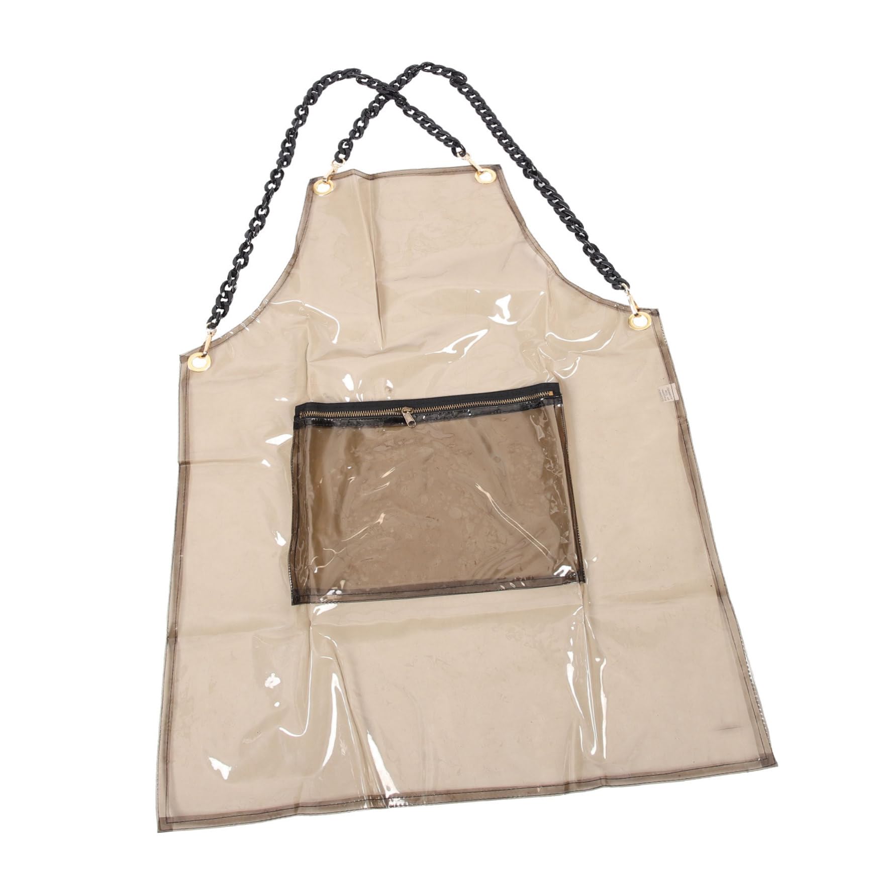 Tablier pour peinture et salon de coiffure transparent avec poche