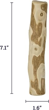 Petstages Coffee Wood Dog Chew Stick - Natural Wood Chew Toy for Light to Moderate Chewers & Indoor Use, Sustainably Sourced, Caffeine-Free, Textured, Medium (Pack of 2)