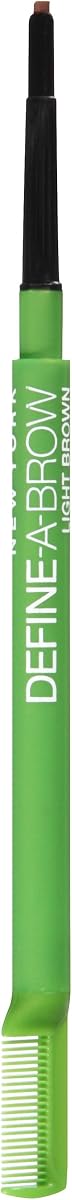 Lápiz para cejas Maybelline New York Define-A-Brow, 644 marrón claro, 0.0010 onzas