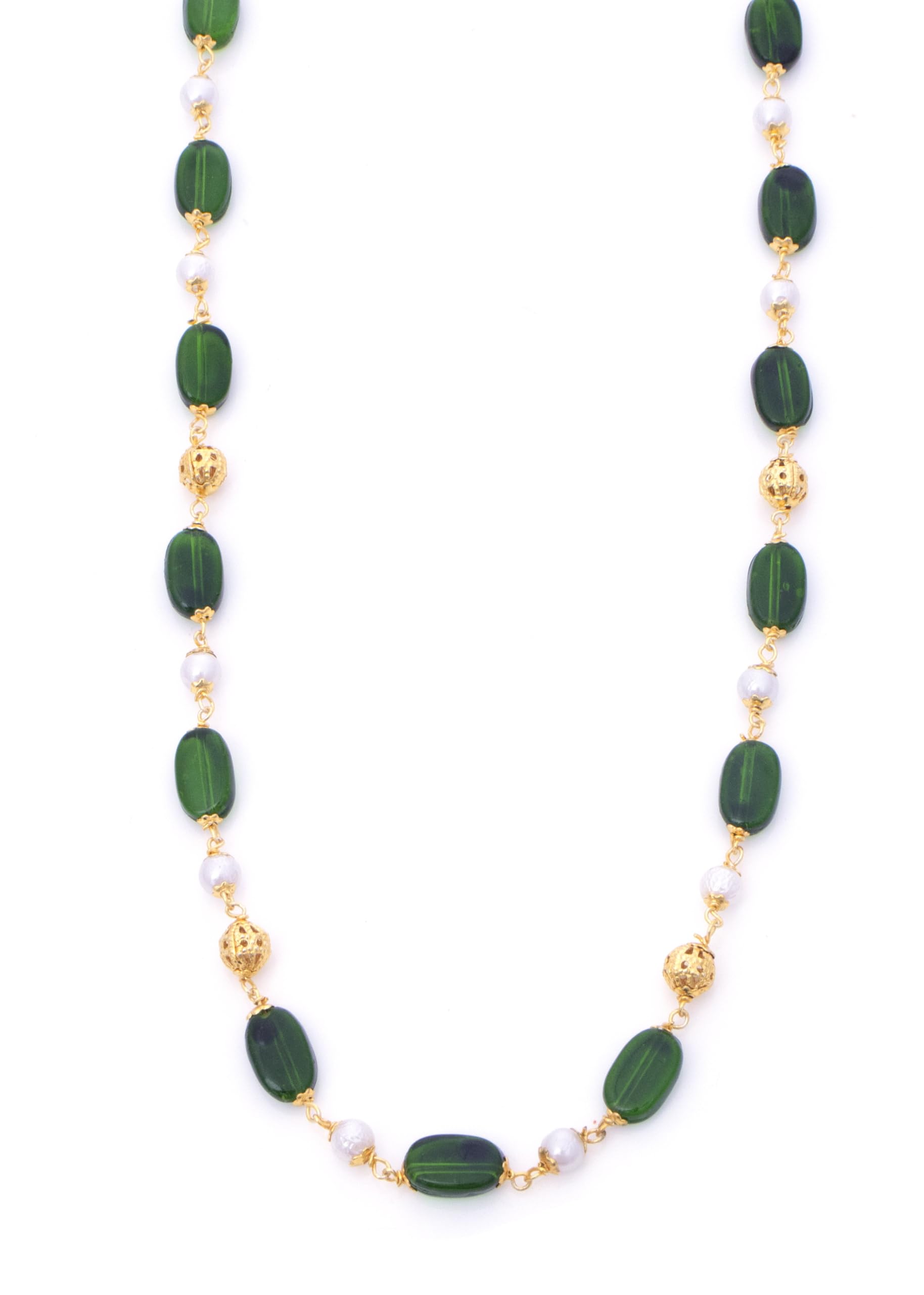 Stylish Green Crystal Beads Gold plated Mangal Sutra Tali/Tanmaniya/Nallapusalu/Mangalsutra for Women-image-19