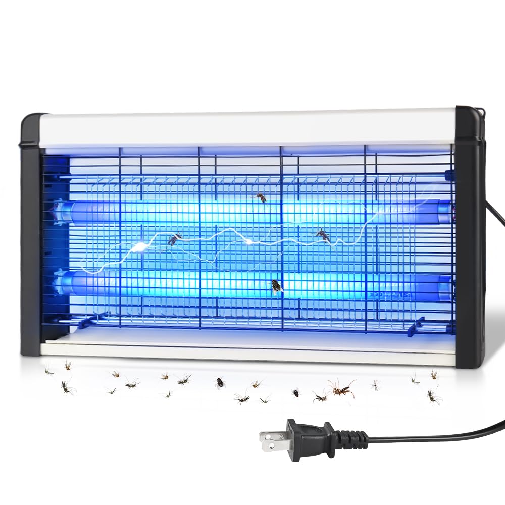 Bug Zapper Outdoor Solar, 4000V Electric Fly Mosquito Trap with LED Lamp, Waterproof & Portable Insect Killer for Patio, Yard, Camping, Home, Garden — view 8