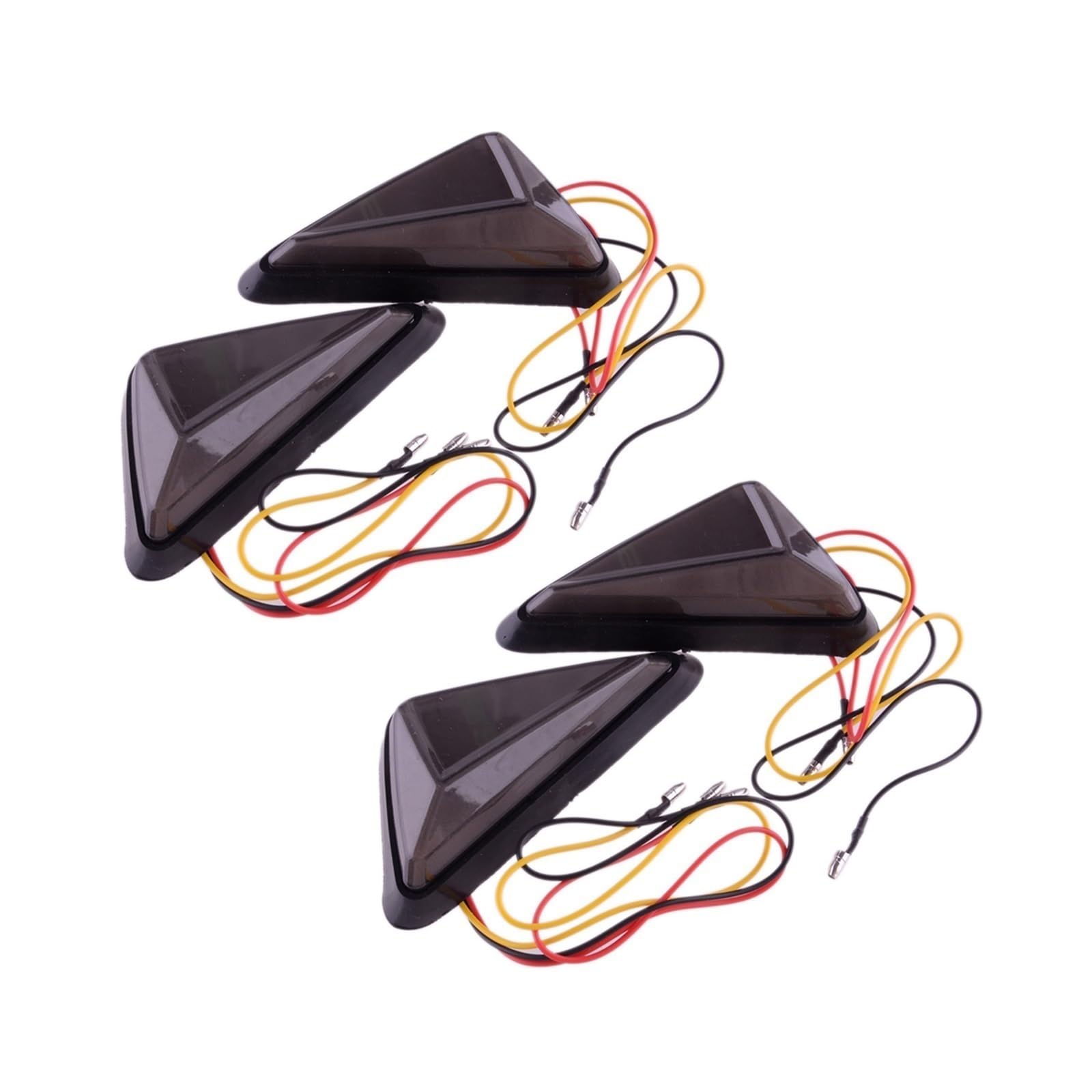 Intermitentes de moto universales con luces intermitentes DRL 12V de flujo continuo bicolor 8