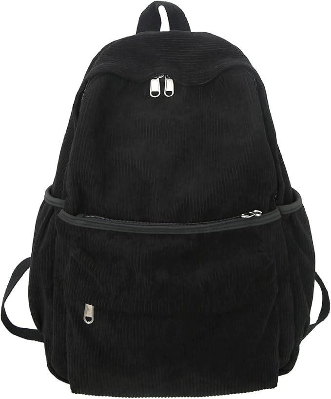 MININAI Preppy Corduroy Backpack Aesthetic Backpack 15.6