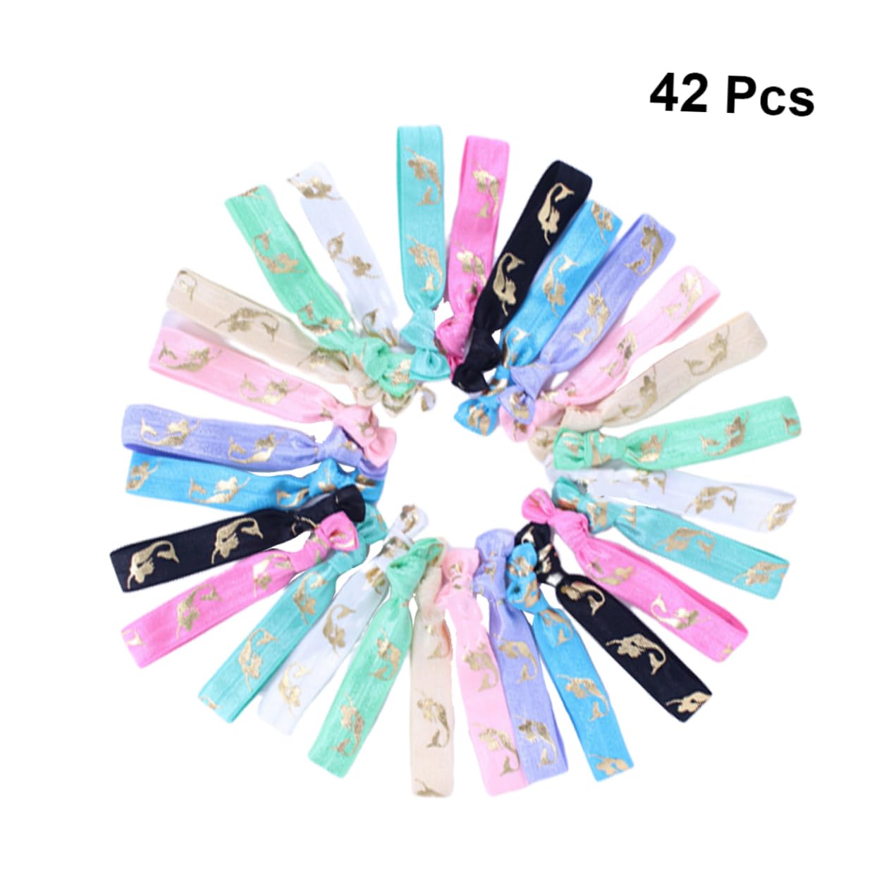 FRCOLOR 126stücke Haarbänder Elastische Haargummis Für Damen Und Mädchen Knotenförmige Ponytail Vielseitige Haaraccessoires Für Jeden Anlass Zufällige Farben