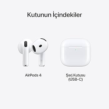 Apple AirPods 4 Kablosuz Kulaklık, Bluetooth Kulaklık