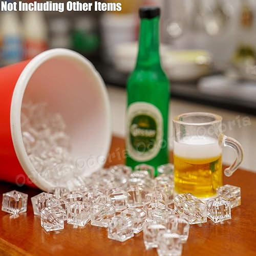 Miniatura 6 de Odoria 1/12 cubos de hielo en miniatura accesorios de decoración de casa de muñecas