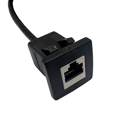 Cable RJ45 Cat5e Macho a Hembra Blindado Montaje en Panel 1m miniatura 3